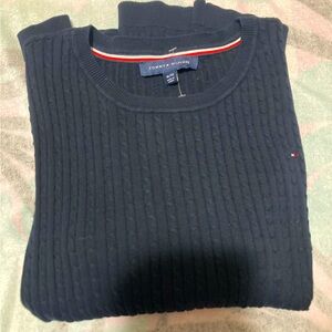 Xl tommy cable women’s dark dark blue jumper